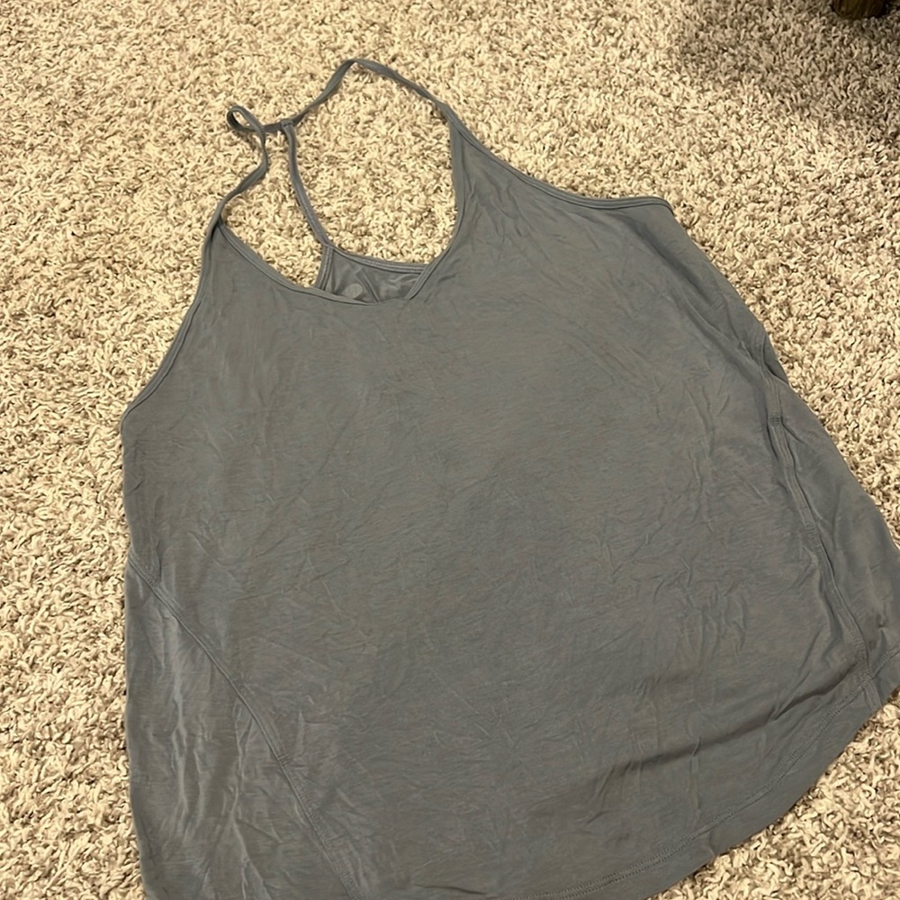 NWOT lululemon bamboo baby blue tank